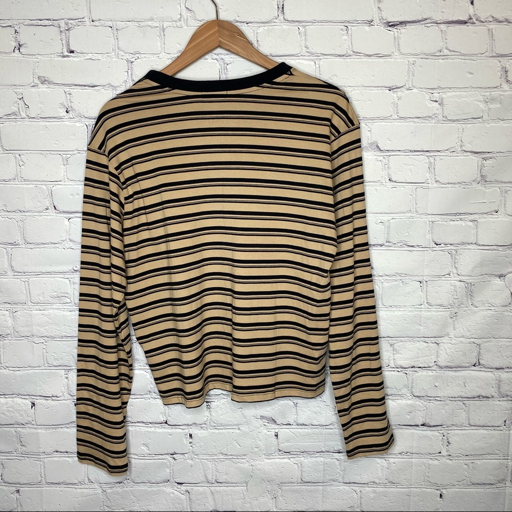 ATM Stripe Pima Cotton Long Sleeve Boy Tee - Picture 7 of 10